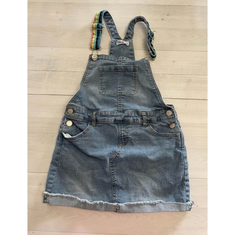 epic threads girl denim overall jumper size 12